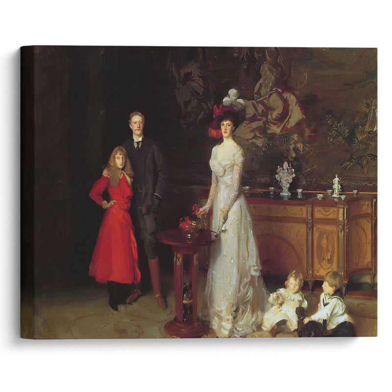 Sir George Sitwell, Lady Ida Sitwell and Family (ca 1900) - John Singer Sargent - Canvas Print