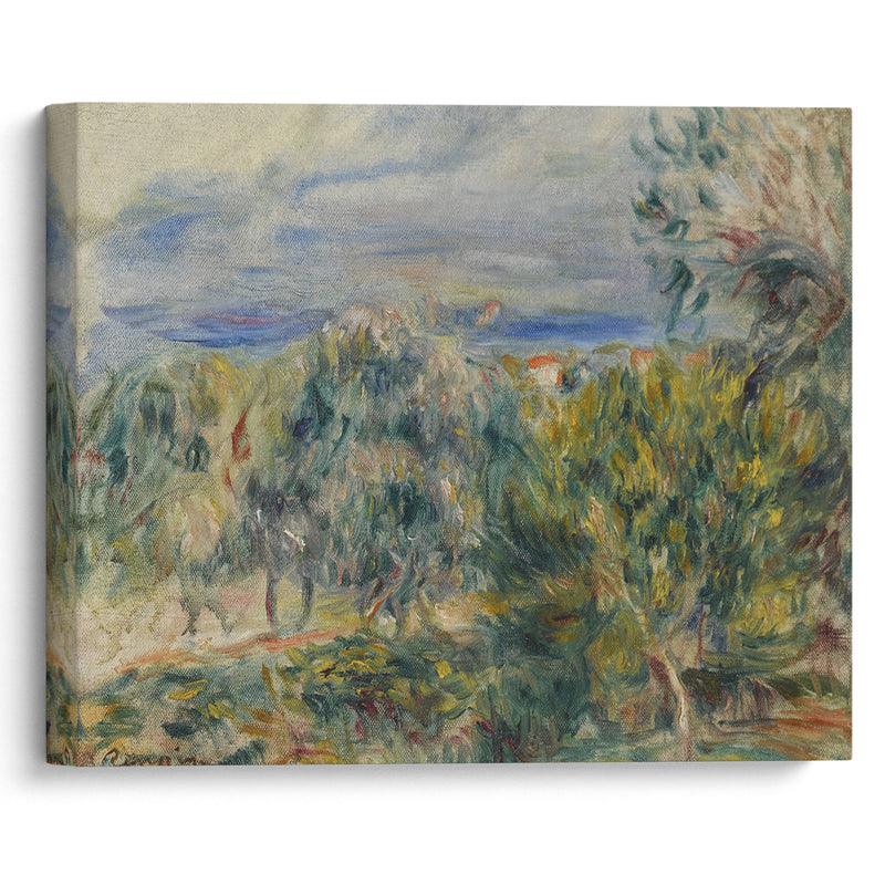 Paysage à Cagnes (circa 1910) - Pierre-Auguste Renoir - Canvas Print