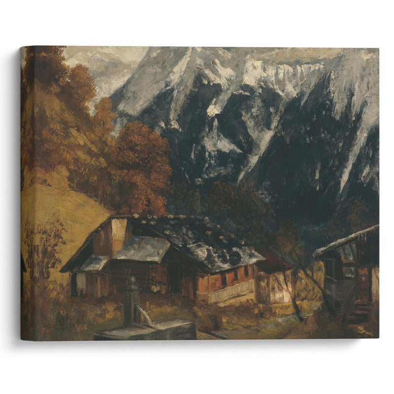 An Alpine Scene (1874) - Gustave Courbet - Canvas Print