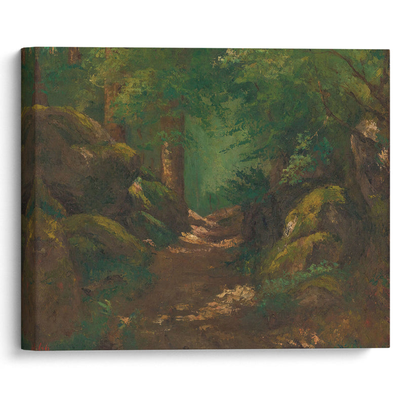 La Clairière (1866) - Gustave Courbet - Canvas Print