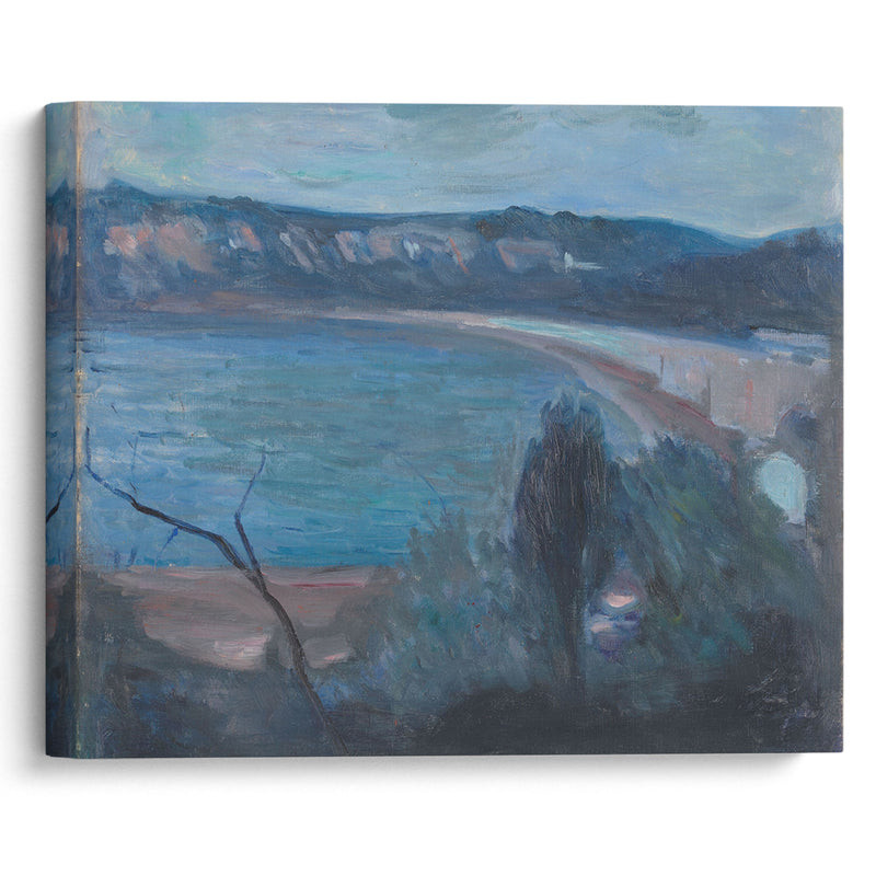 Moonlight by the Mediterranean (1891) - Edvard Munch - Canvas Print