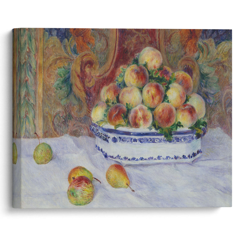 Still Life with Peaches (1881) - Pierre-Auguste Renoir - Canvas Print