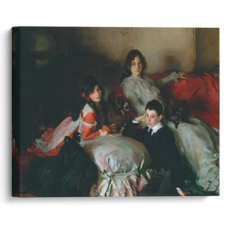 Essie, Ruby und Ferdinand Wertheimer (circa 1900) - John Singer Sargent - Canvas Print