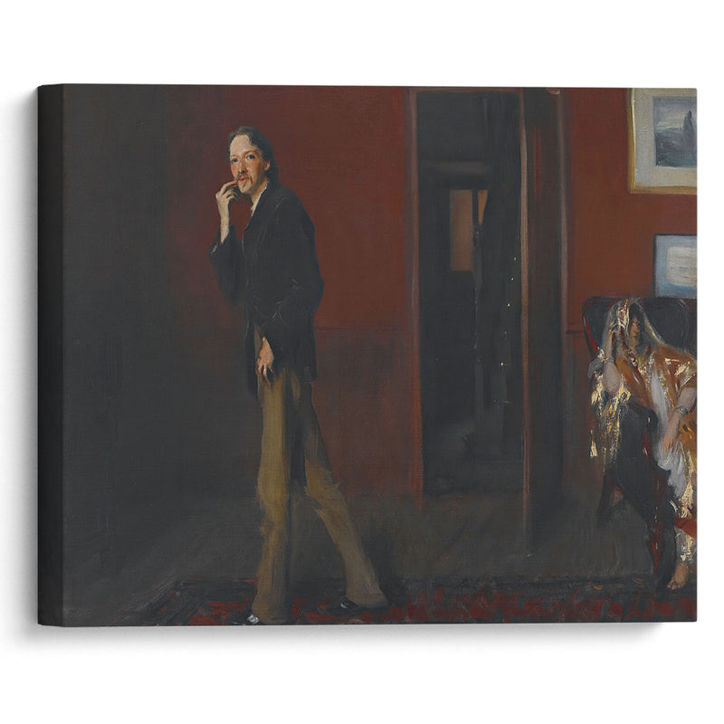Robert Louis Stevenson and His Wife (1885) - John Singer Sargent - Canvas Print
