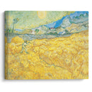 Wheat Field Behind Saint-Paul Hospital with a Reaper (1889) - Vincent van Gogh - Canvas Print