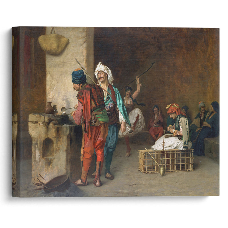 Cafe House-Cairo (Casting Bullets) (1884 or earlier) - Jean-Léon Gérôme - Canvas Print