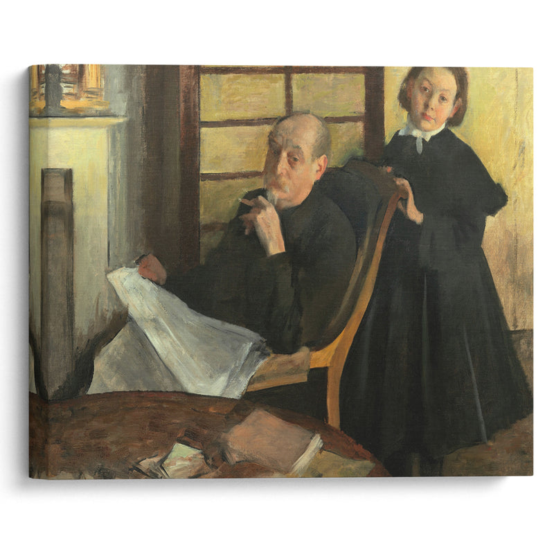 Henri Degas and His Niece Lucie Degas (The Artist’s Uncle and Cousin) (1875-76) - Edgar Degas - Canvas Print