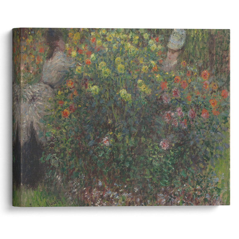 Ladies in Flowers (1875) - Claude Monet - Canvas Print