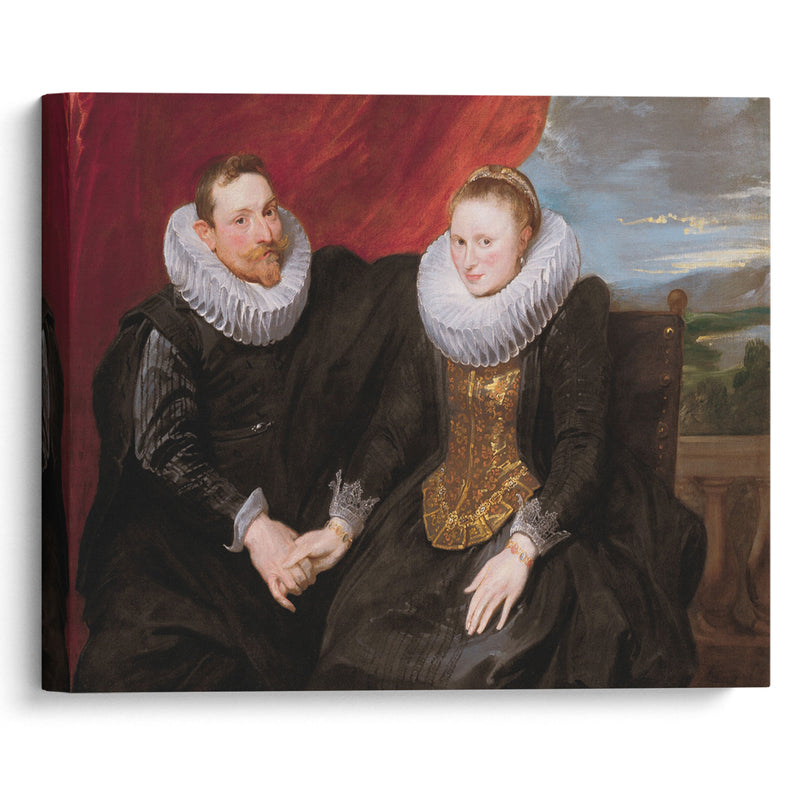 A Married Couple (circa 1620) - Anthony van Dyck - Canvas Print