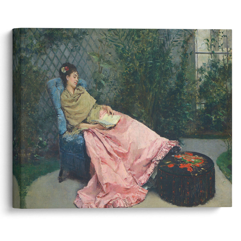 Siesta - Raimundo de Madrazo y Garreta - Canvas Print