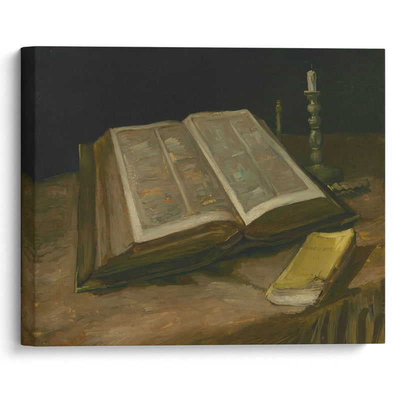 Still Life with Bible (1885) - Vincent van Gogh - Canvas Print - UAIO LMT