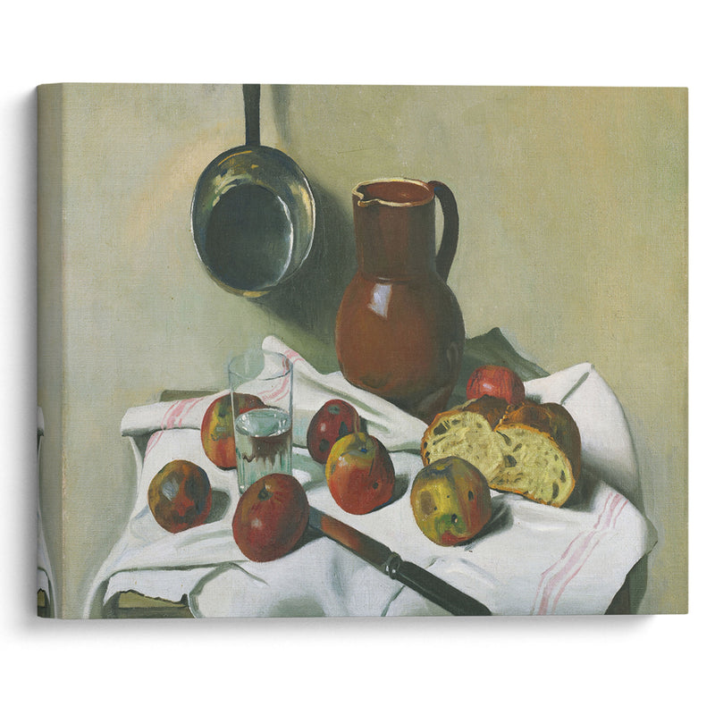 Apples, Jug, Glass Of Water And Tin Pan (1925) - Félix Vallotton - Canvas Print