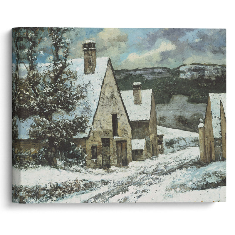 Village Edge in Winter (ca. 1868) - Gustave Courbet - Canvas Print