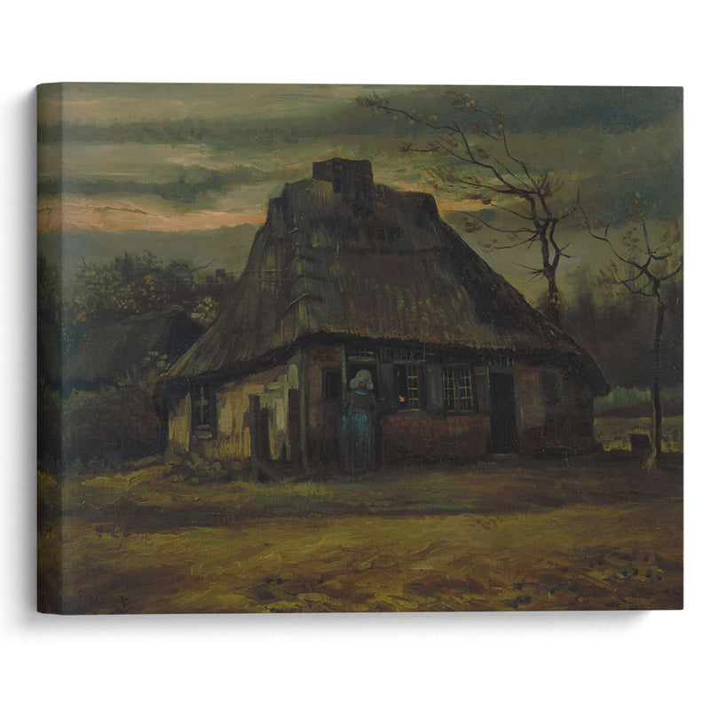 The cottage (1885) - Vincent van Gogh - Canvas Print