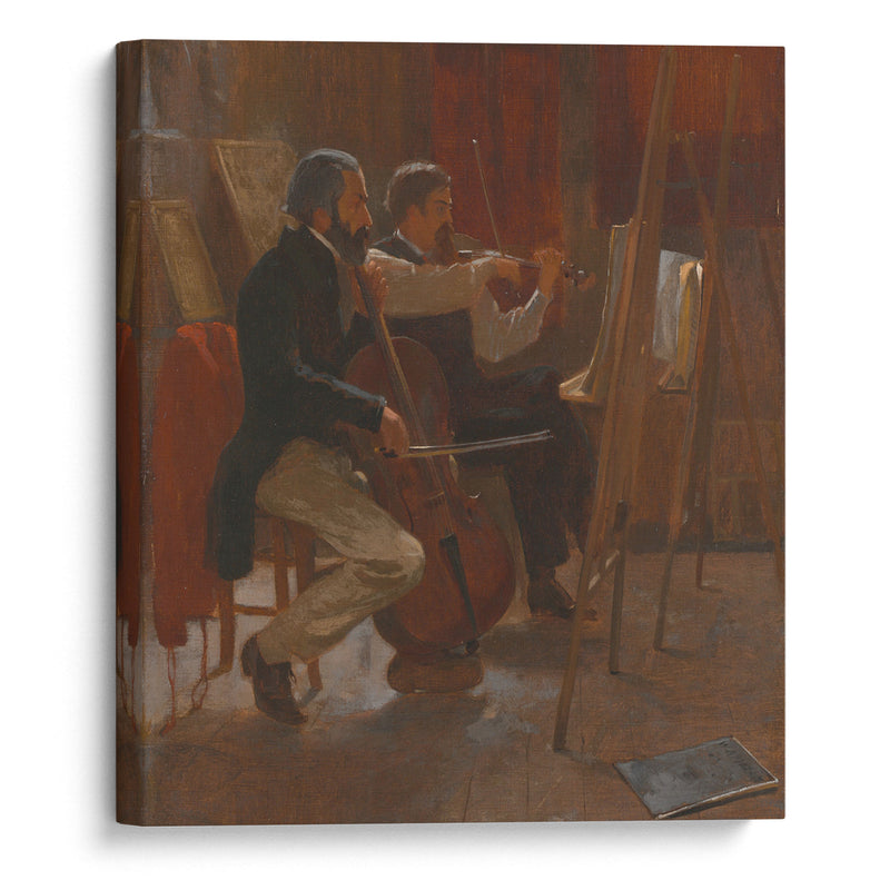 The Studio (1867) - Winslow Homer - Canvas Print