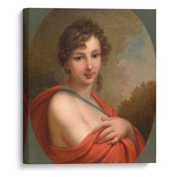 Portrait of Elena Aleksandrovna Naryshkina (1785-1855) (1800) - Johann Baptist von Lampi the Elder - Canvas Print