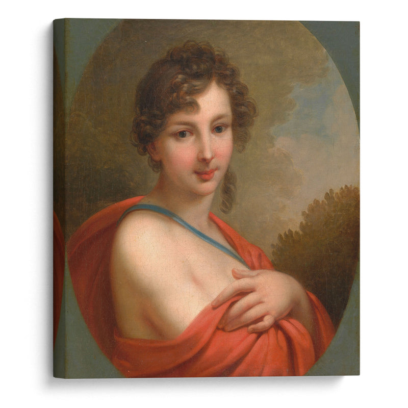 Portrait of Elena Aleksandrovna Naryshkina (1785-1855) (1800) - Johann Baptist von Lampi the Elder - Canvas Print