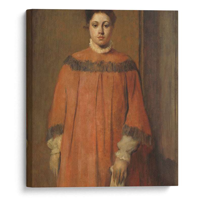 Girl in Red (c. 1866) - Edgar Degas - Canvas Print