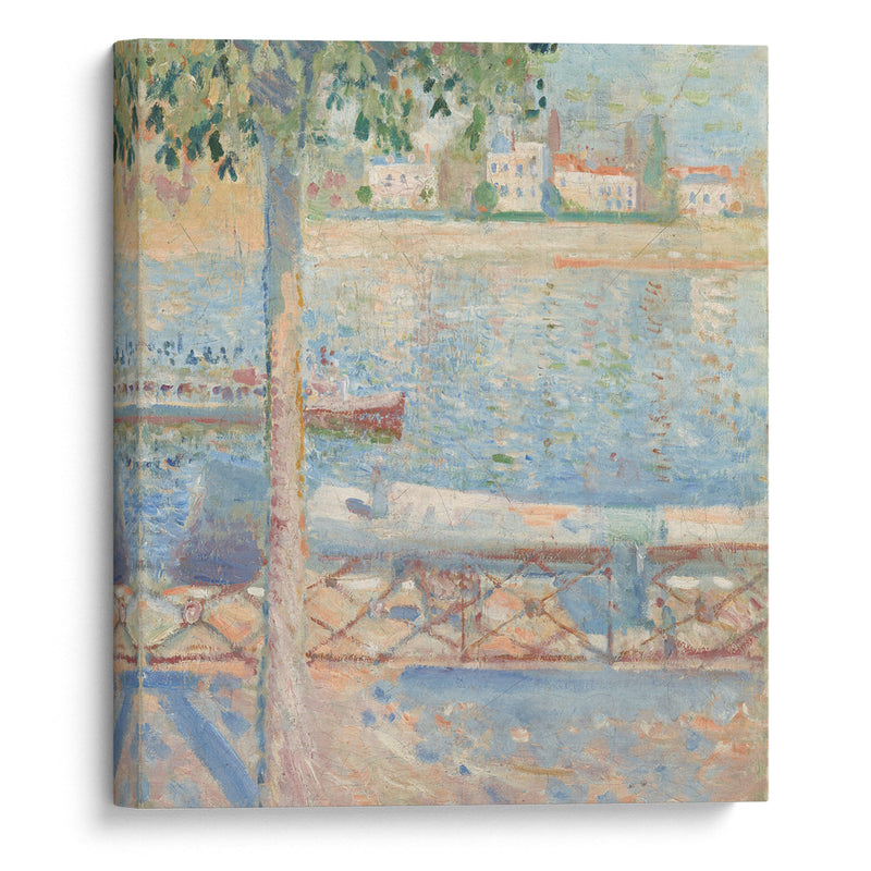 The Seine At Saint-Cloud (1890) - Edvard Munch - Canvas Print