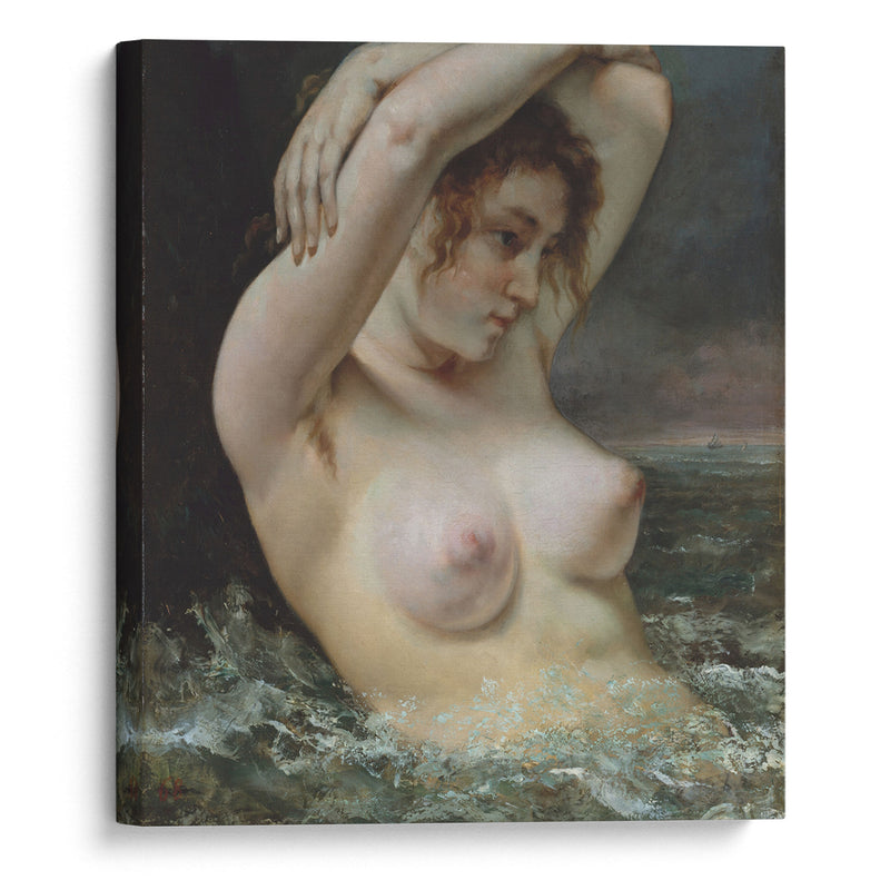 The Woman in the Waves (1868) - Gustave Courbet - Canvas Print