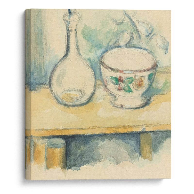 Carafe Et Bol - Paul Cézanne - Canvas Print