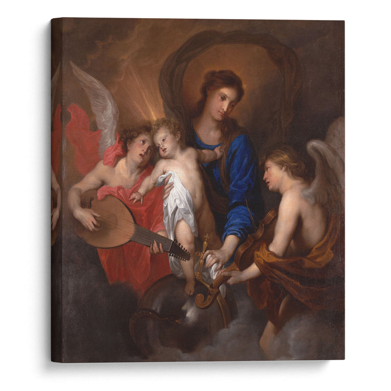 Virgin and Child with Music-Making Angels (ca. 1630) - Anthony van Dyck - Canvas Print