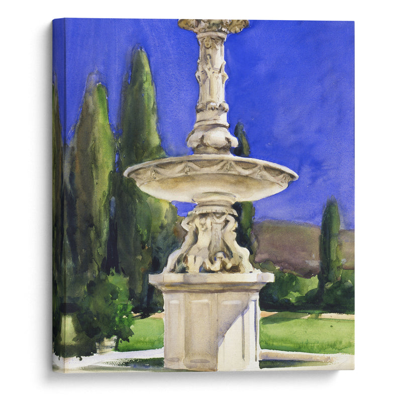 Marble Fountain in Italy (ca. 1907) - John Singer Sargent - Canvas Print