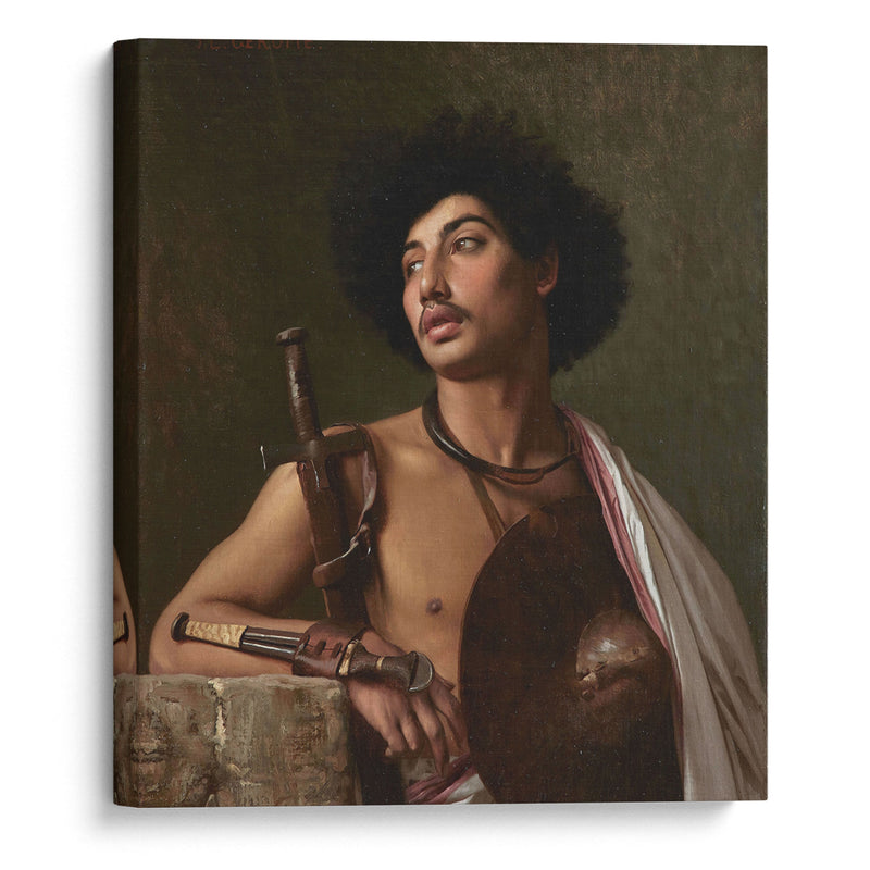 A Bischari Warrior - Jean-Léon Gérôme - Canvas Print