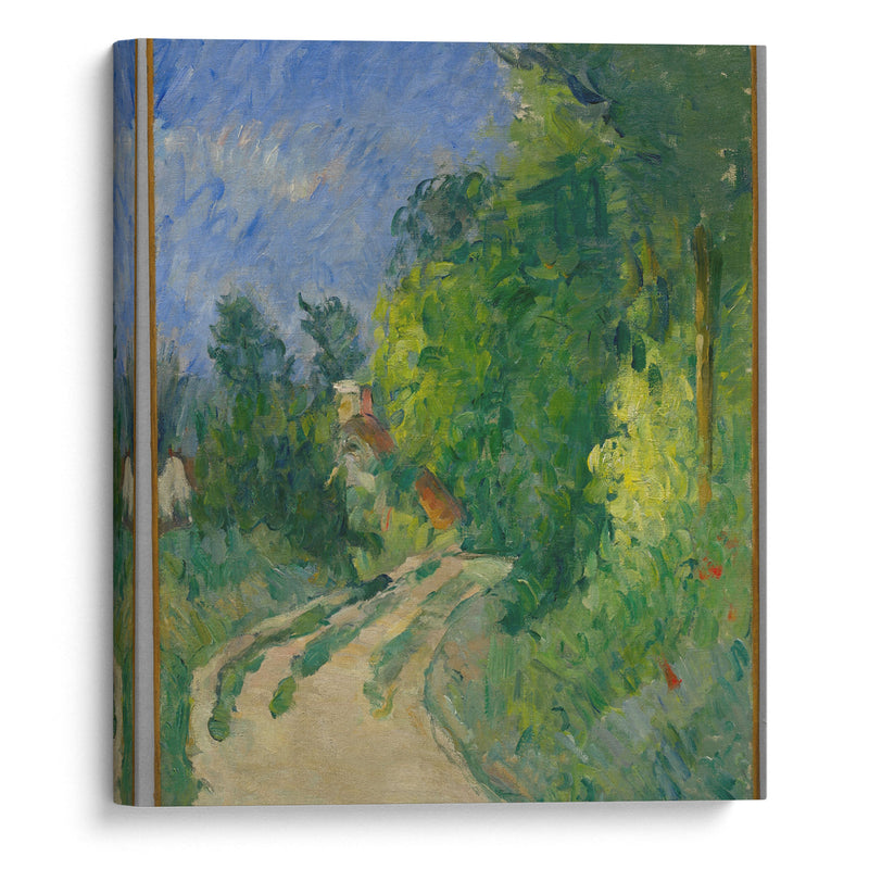 La Route tournante en sous-bois (1873) - Paul Cézanne - Canvas Print