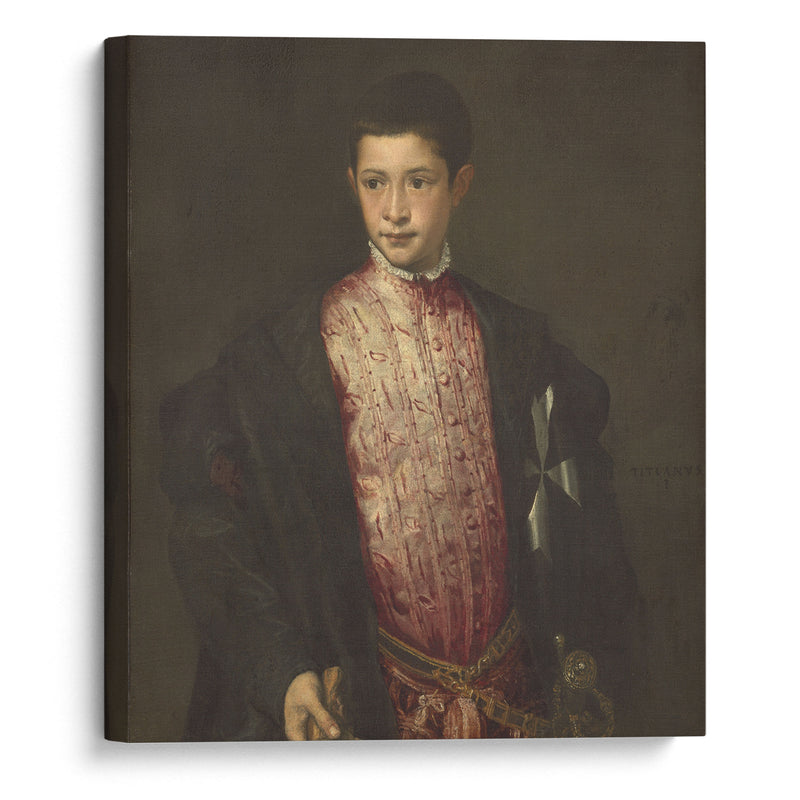 Ranuccio Farnese (1541-1542) - Titian - Canvas Print