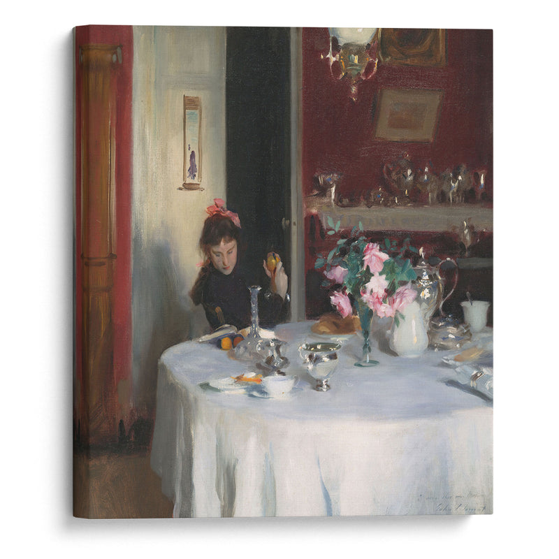 The Breakfast Table (1883-1884) - John Singer Sargent - Canvas Print