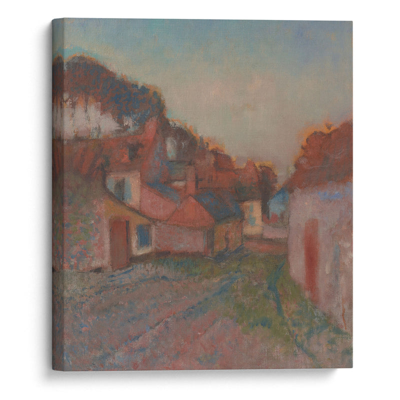 Rue de village (circa 1895-1898) - Edgar Degas - Canvas Print