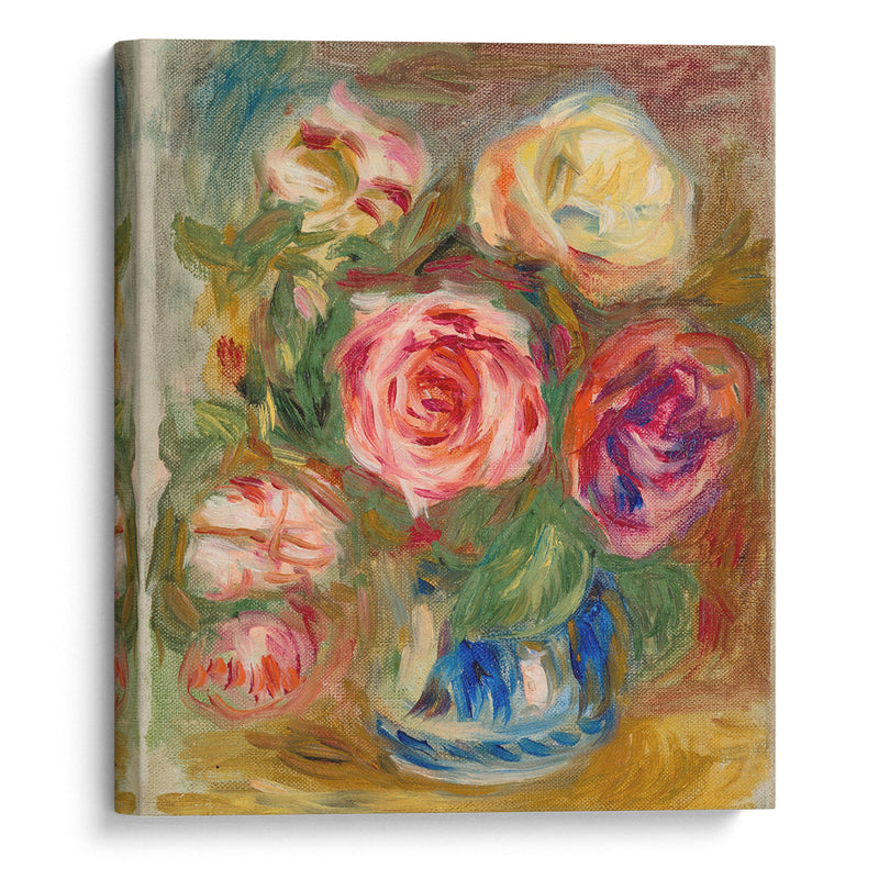 Vase de roses (1913-1915) - Pierre-Auguste Renoir - Canvas Print