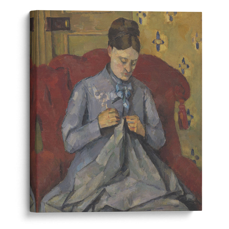 Portrait of the Artist’s Wife (1877) - Paul Cézanne - Canvas Print