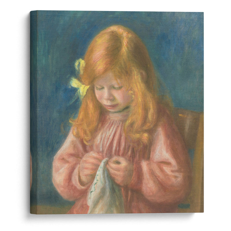 Jean Renoir Sewing (1899-1900) - Pierre-Auguste Renoir - Canvas Print