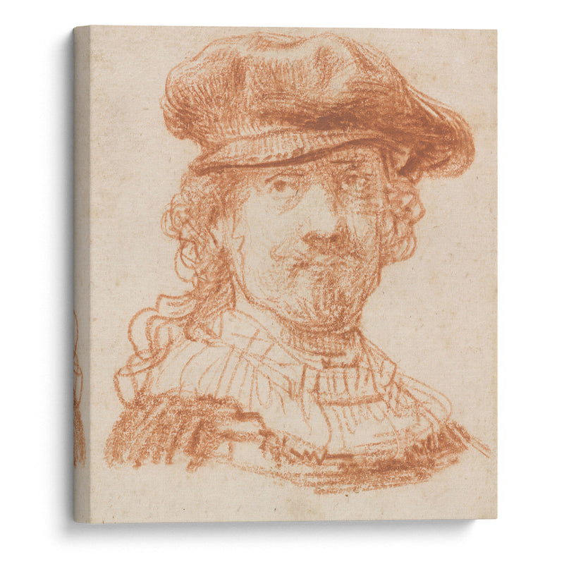 Rembrandt Self-Portrait (1637) - Rembrandt van Rijn - Canvas Print