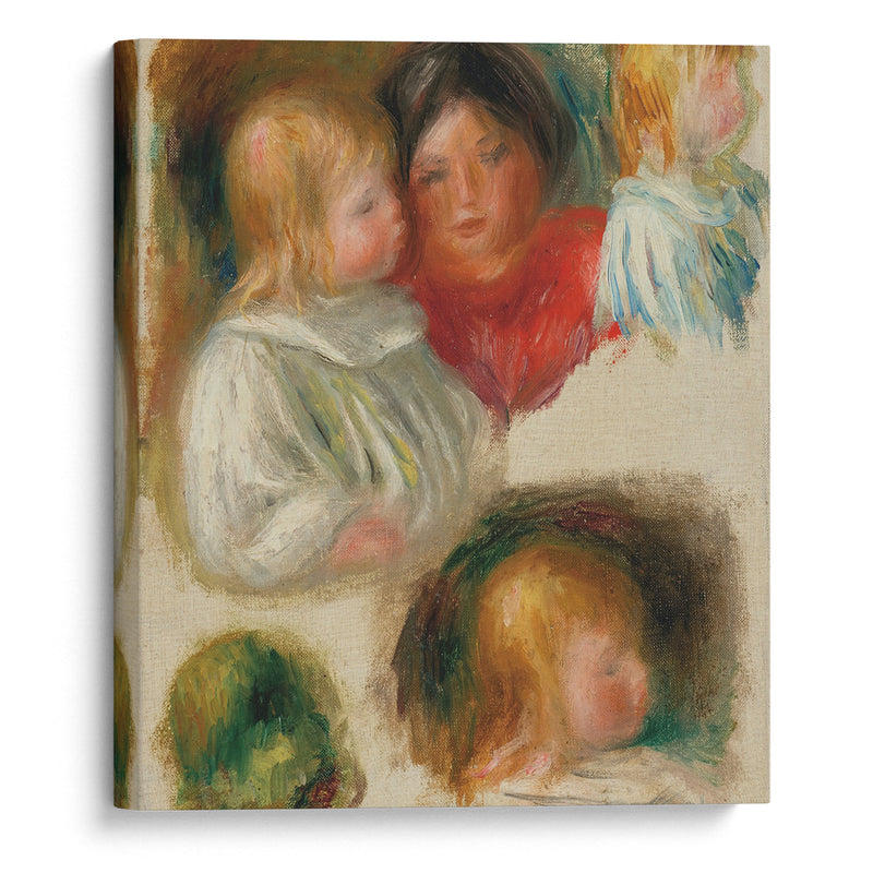 Etude d’enfants et jeune femme - Pierre-Auguste Renoir - Canvas Print