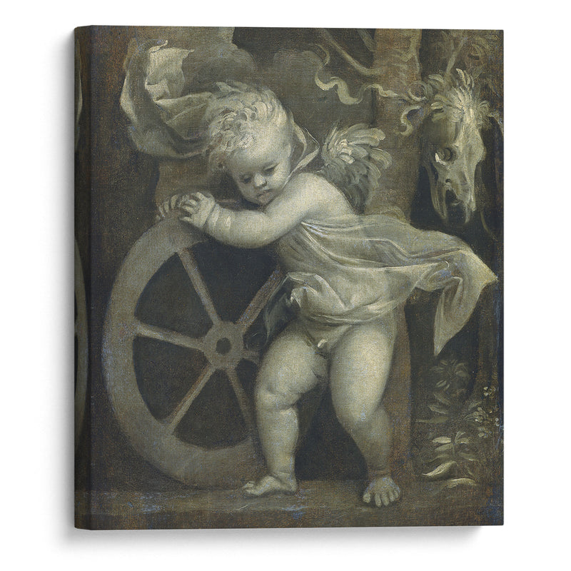 Cupid With The Wheel of Time (C. 1515-1520) - Titian - Canvas Print