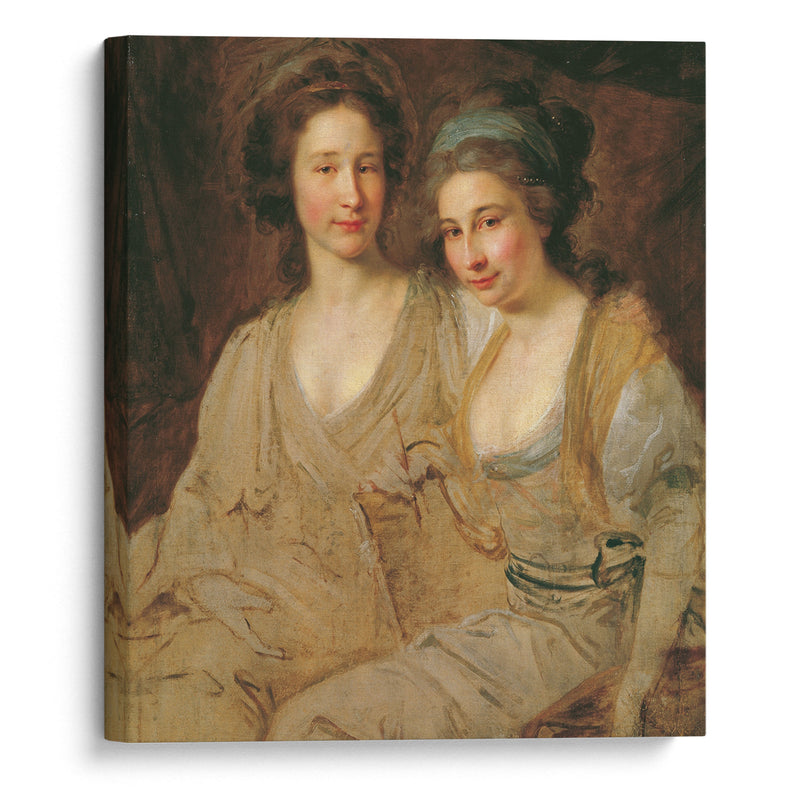 Die Gräfinnen Caroline und Zoë Thomatis - Johann Baptist von Lampi the Elder - Canvas Print