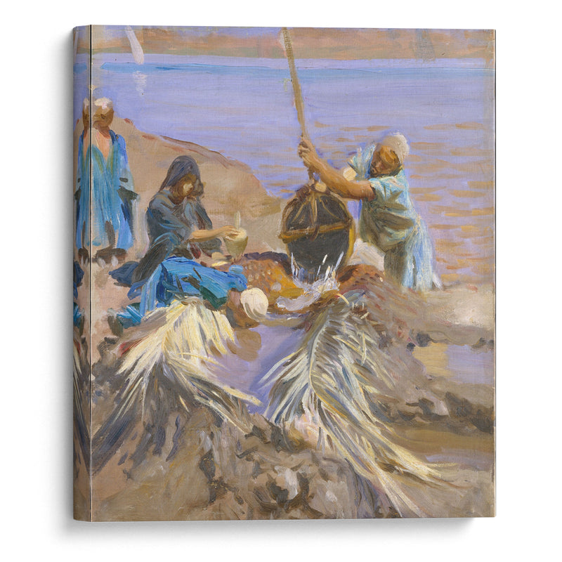 Egyptians Raising Water from the Nile (between 1890 and 1891) - John Singer Sargent - Canvas Print