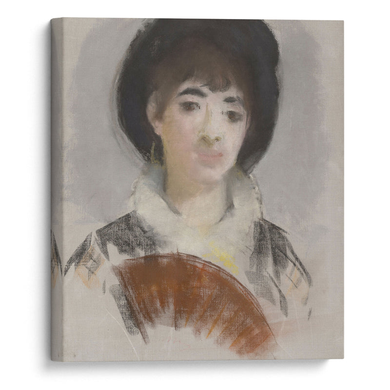 Portrait of Countess Albazzi (1880) - Édouard Manet - Canvas Print