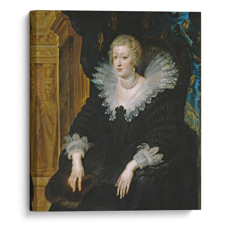 Portrait of Anne of Austria (circa 1622) - Peter Paul Rubens - Canvas Print