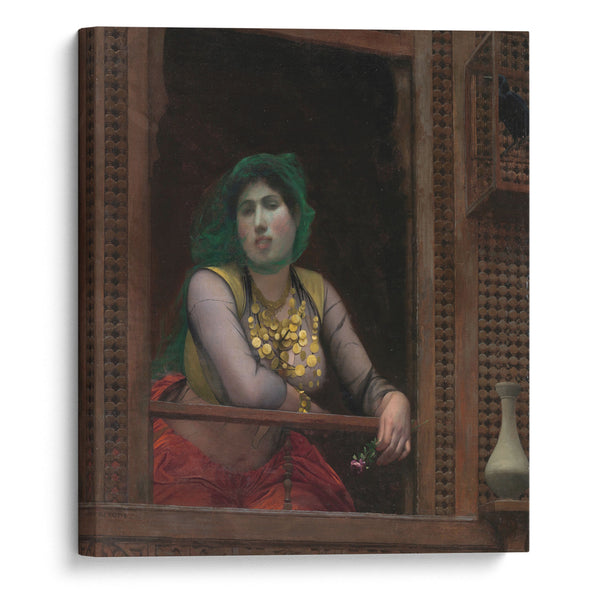 Woman at a Balcony (1887–88) - Jean-Léon Gérôme - Canvas Print