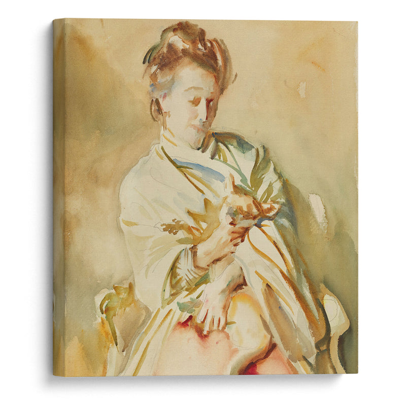 Flora Priestley ( circa 1907) - John Singer Sargent - Canvas Print