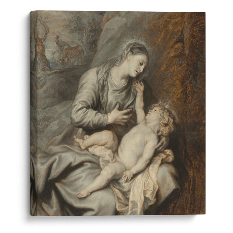 Rest On The Flight Into Egypt - Anthony van Dyck - Canvas Print