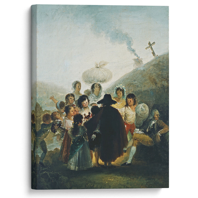 Le Marchand De Marionnettes - Francisco de Goya - Canvas Print