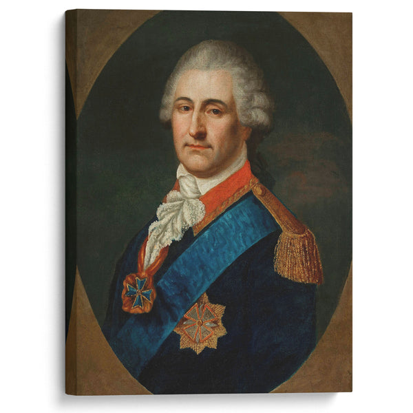 Portrait of Stanisław August Poniatowski in the general’s uniform - Johann Baptist von Lampi the Elder - Canvas Print
