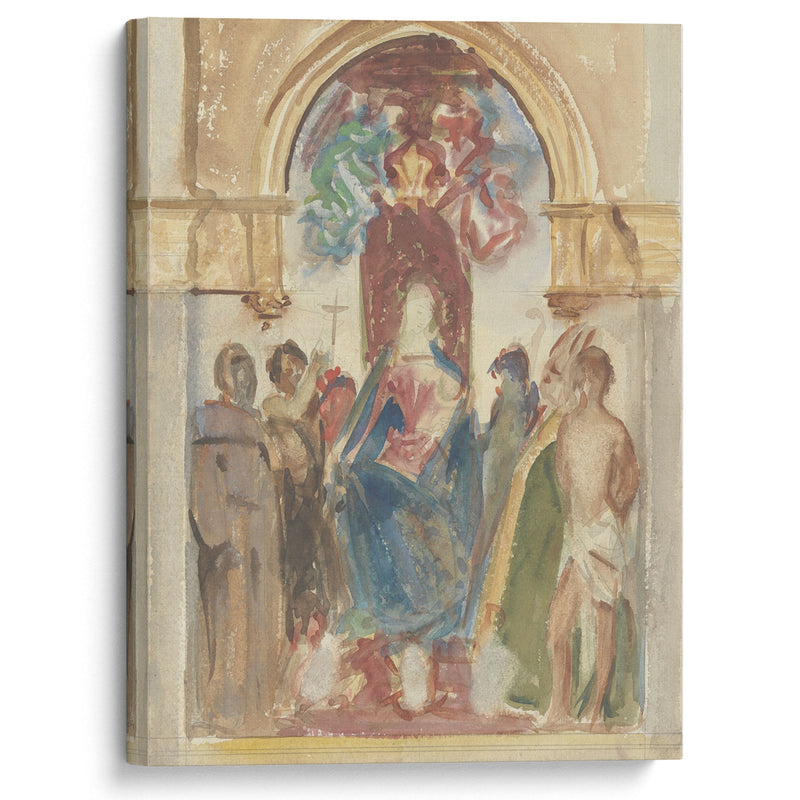 Madonna and Child and Saints (between 1895 and 1915) - John Singer Sargent - Canvas Print