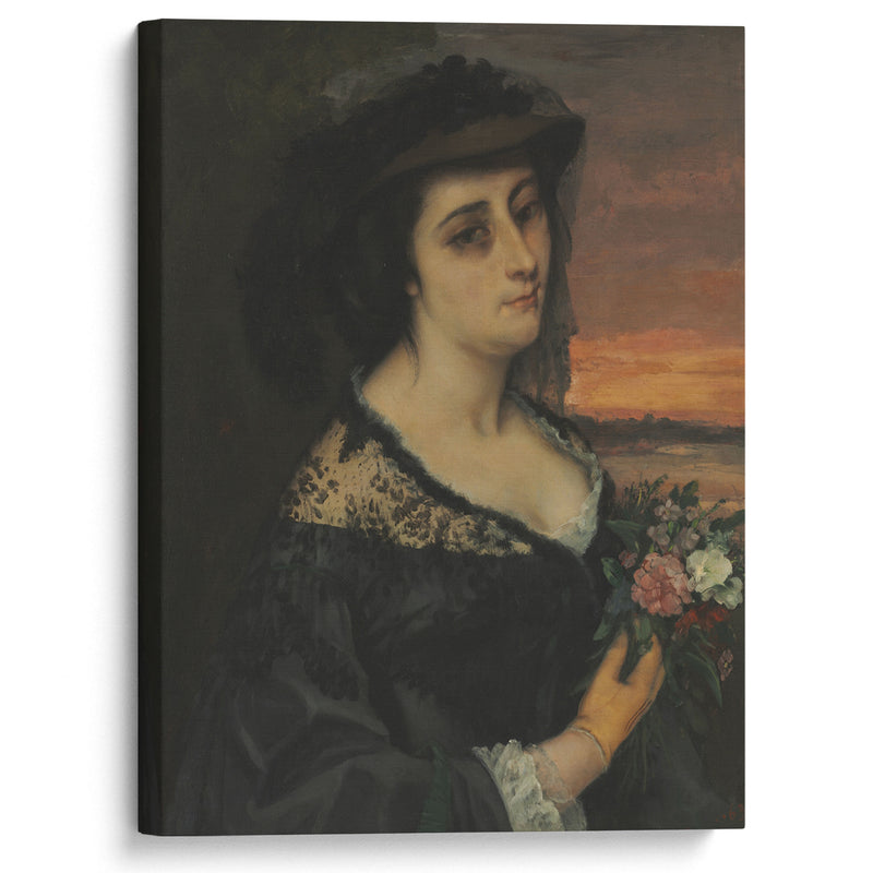 Mme L… (Laure Borreau) (1863) - Gustave Courbet - Canvas Print