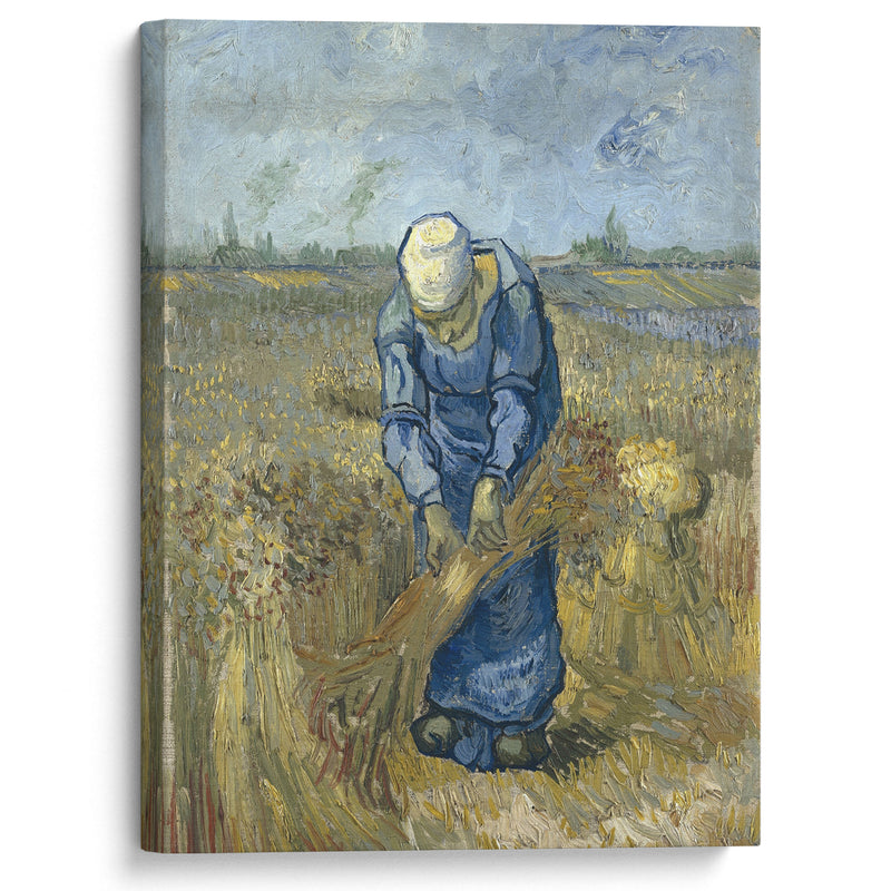 Peasant Woman Binding Sheaves (After Millet) - Vincent van Gogh - Canvas Print - UAIO LMT